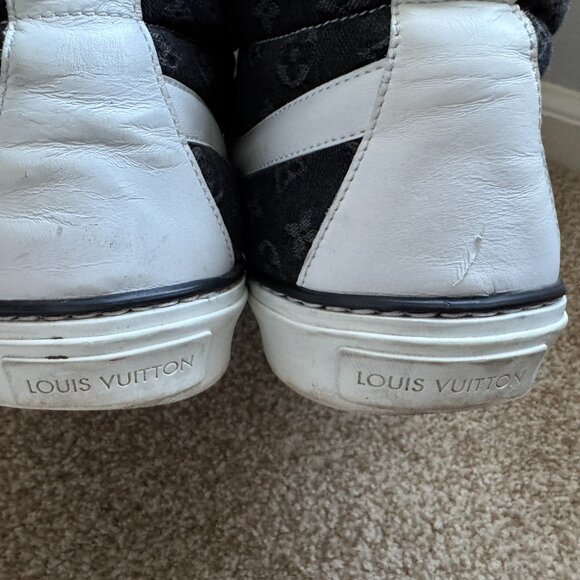 RARE Louis Vuitton Denim/Silver Skate Shoe Size 45 - Fits like US 12 - Picture 15 of 16